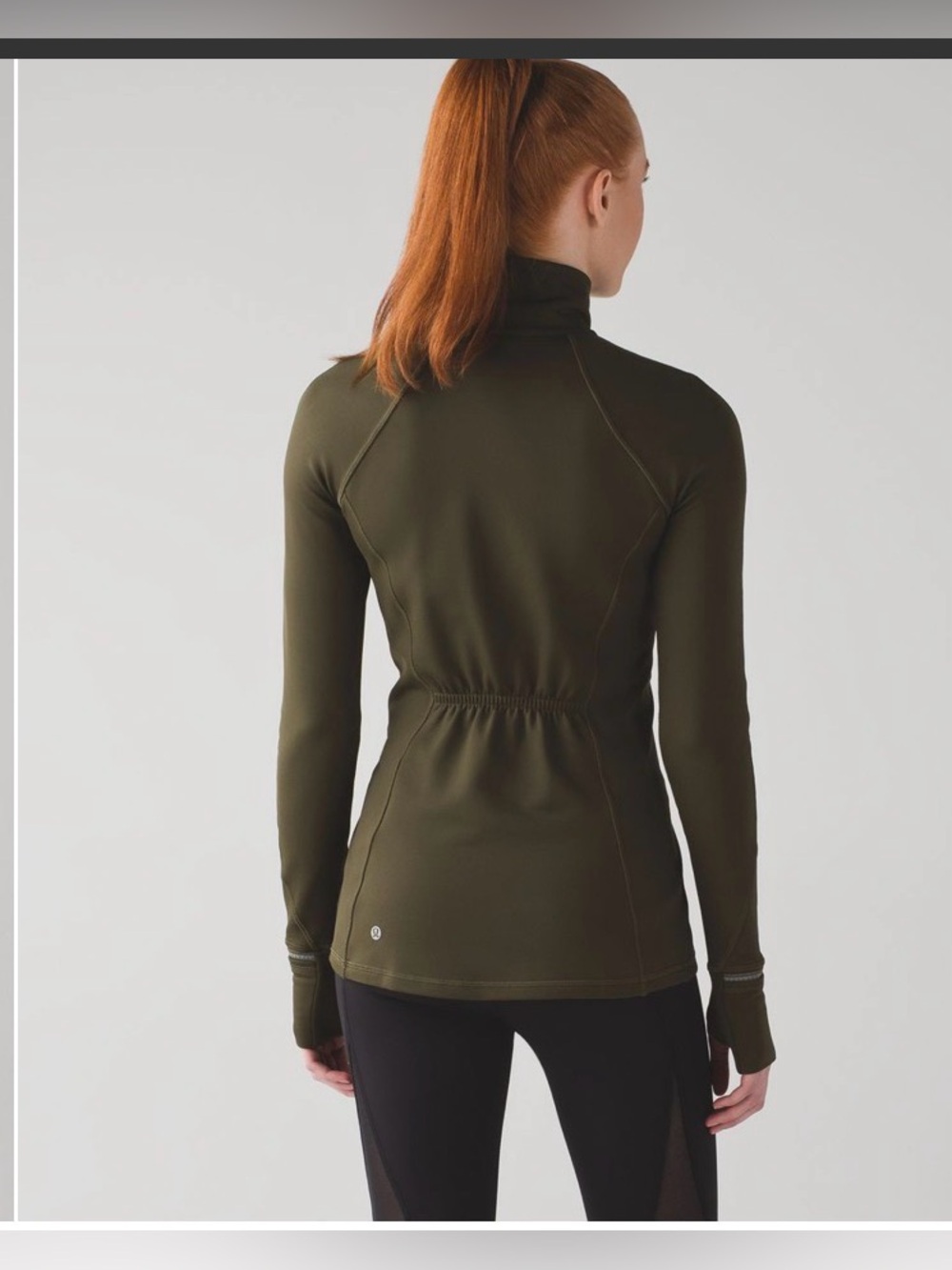 Lululemon First Mile 1/2 Zip Running Cold Weather , size 10